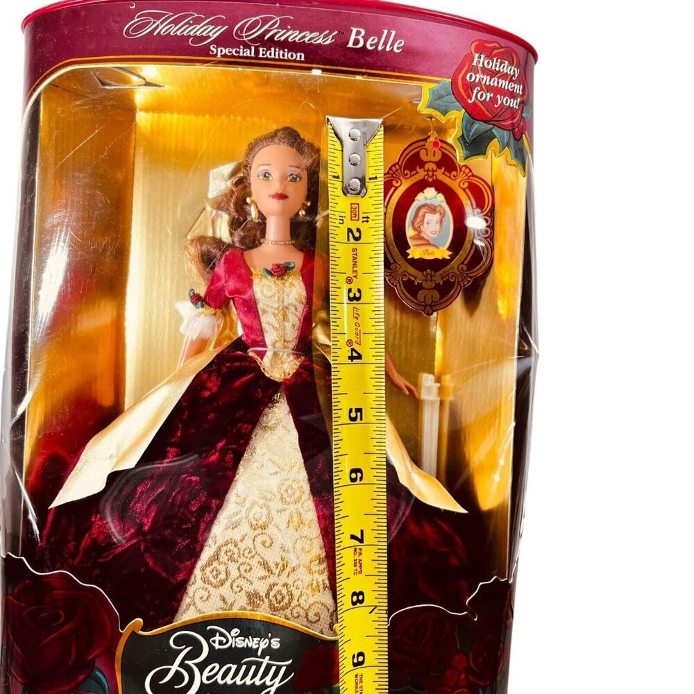 Vtg Holiday Princess Belle Disney 1997 Beauty and the Beast Doll 16710 NIB NRFB - Picture 6 of 6